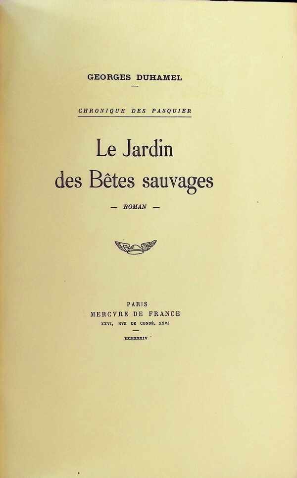 Le jardin des Bêtes sauvages